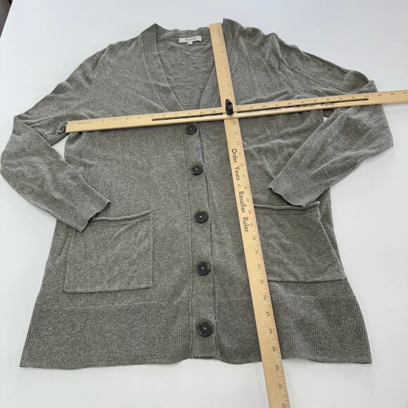 Madewell Cardigan Women Medium Grey Summersoft‎ Maysfield Button Up Sweater - Picture 7 of 9